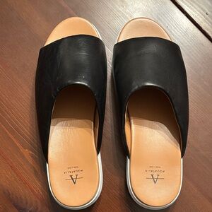 Aquatalia Black Women's Slide Sandals
